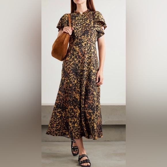 Ulla Johnson Dresses & Skirts - Ulla Johnson Blithe Flutter Sleeve Midi Dress